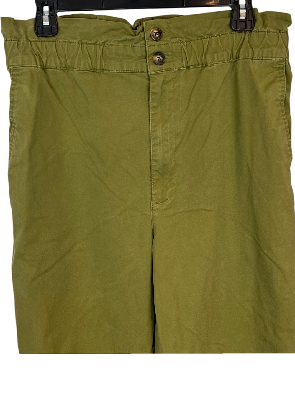 Madewell Paper Bag Tapered Pants Green 6 - Picture 5 of 12